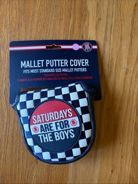 Mallet Putter Cover — Saturdays Are For The Boys Checker Print